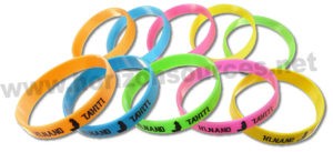 bracelets silicone imprimés